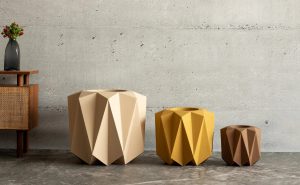 Bonasila Indoor Geometric Shape FRP Planters