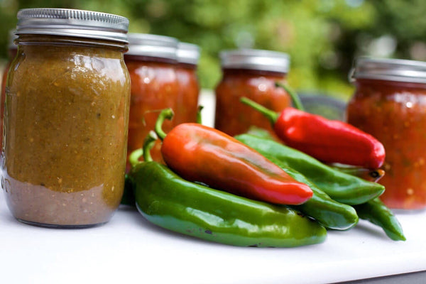 jarred pepper sauces with fresh peppers