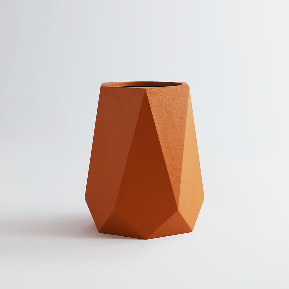 frp geometric planters