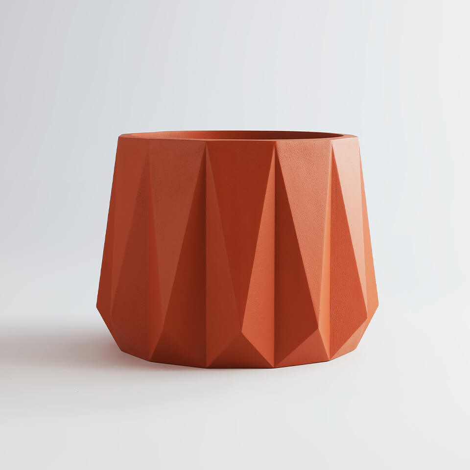 geometric shape frp planters